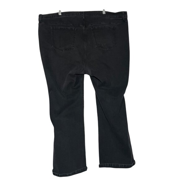 Torrid FEEL THE FIT Mid-Rise Boot Cut Jeans Slim Black Size 22S Vintage Stretch - Picture 3 of 12